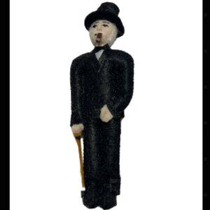 Handcrafted Artisan Winston Churchill Doll Ornament